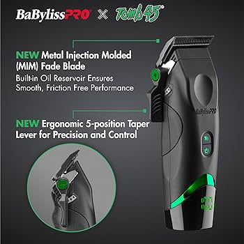BabylissPRO X Tomb45 wireless charging clipper