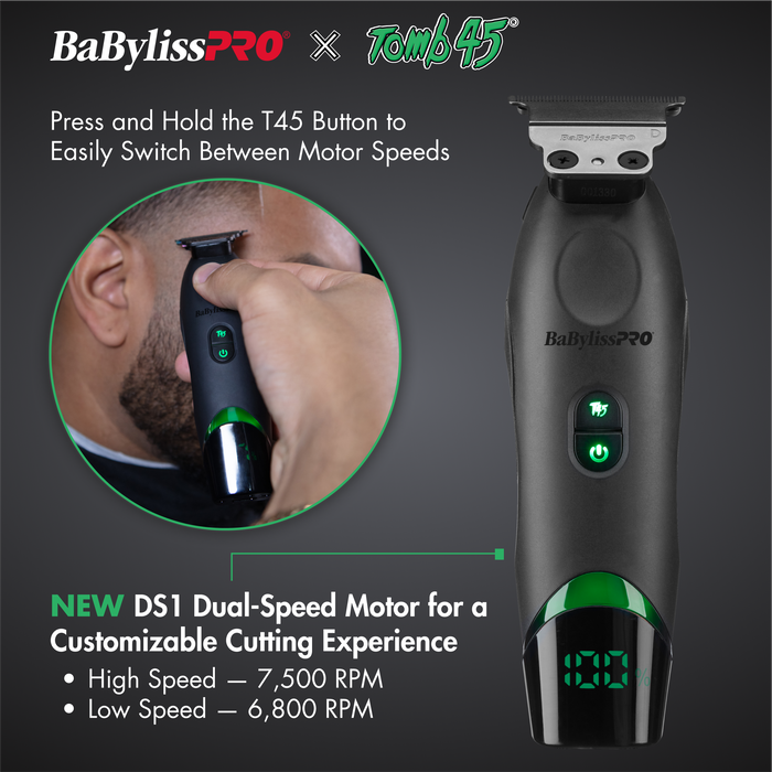 BabylissPRO X Tomb45 wireless charging trimmer
