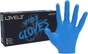 L3VEL3 Nitrile Gloves (Blue)