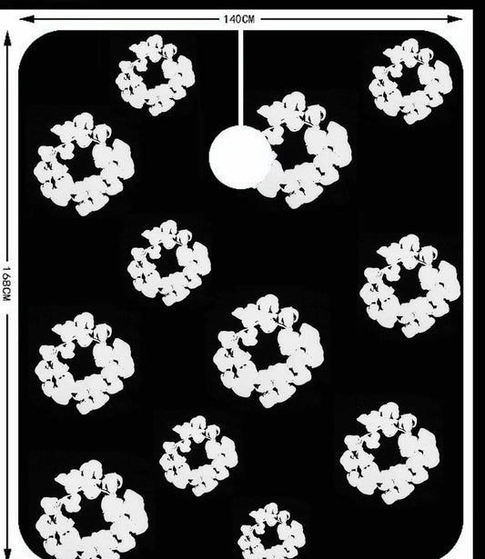 Custom Denim tear barber cape